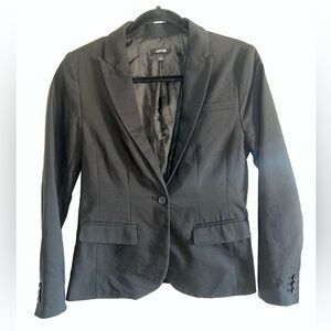 Apt. 9 Black Blazer with Notched Lapels
